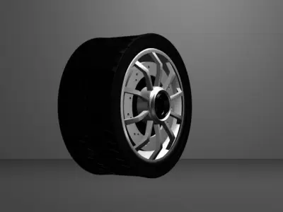 rims 1 wheel 3D model
