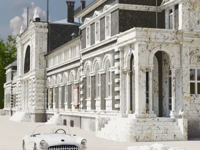Historical Building - Arnold Render 3D model