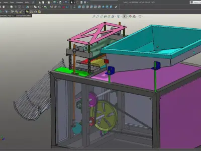 Quail Egg Shelling Machine SOLIDWORKS 2018 3D model