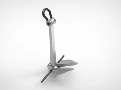Danforth Anchor 3D model