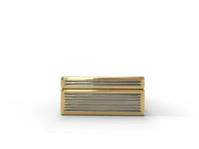 Dolly Small Textured Silver Box 3D model