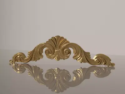 Decorative molding ornament 3D model
