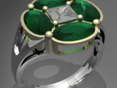 Rendering  Anelli Free 3D model
