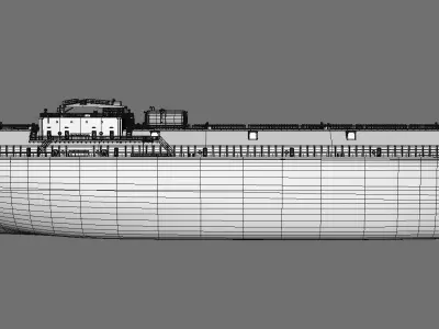 Tanker Black 3D model