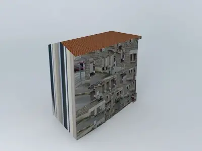 Commercial and residential building Free 3D model