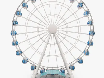 Ferris Wheel 3D model 16