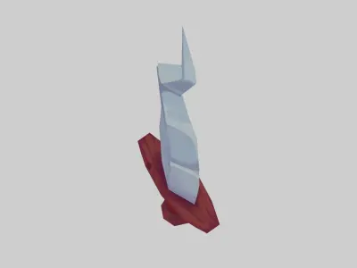 Iron Dagger - Hand Painted 3D model