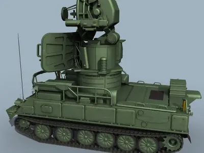 SA-6 battery 3D model
