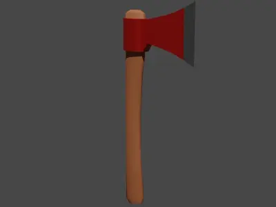 Low poly Axe Free 3D model