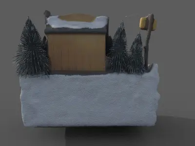 Gift box Low-poly 3D model buy