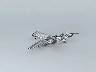 Bombardier Challenger 300 Cats Paint Free 3D model