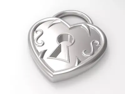 Locked Heart 3D print model