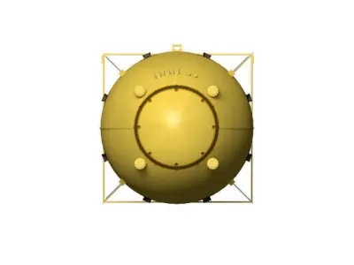 fat man atomic bomb 3D model