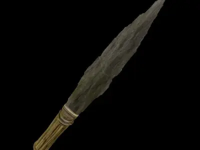 Handmade knife Free low-poly 3D model