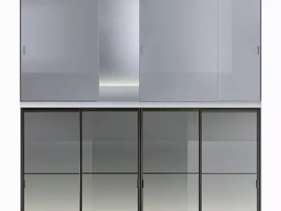 Rimadesio sliding doors 3 3D model