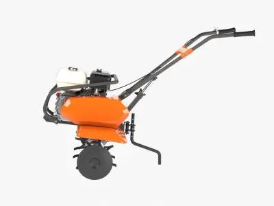 Power Tiller Low-poly 3D model