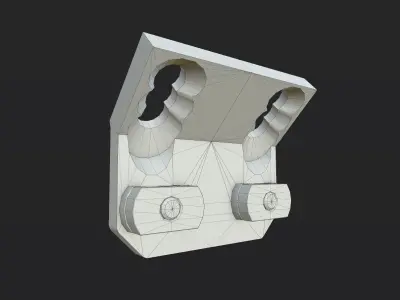 Arisaka Defence Offset Scout Mount M-LOK Low poly PBR  Low-poly 3D model
