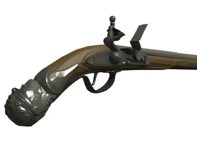 Doglock Handgun HVIII 3D model