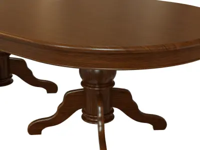 Wood table 2500 3D model