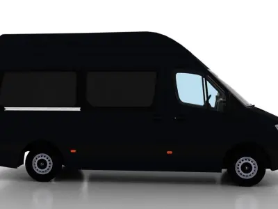 Mercedes Benz Sprinter L2H3 2009 Passenger EU 3D model