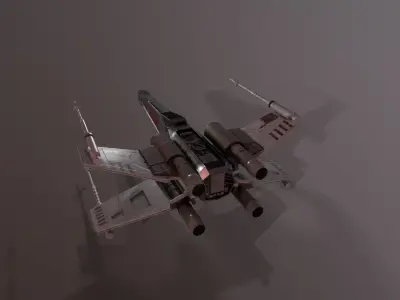 X-Wing Starfighter Star Wars Low-poly 3D model