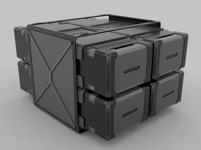 UNSC Military Crate 3D model
