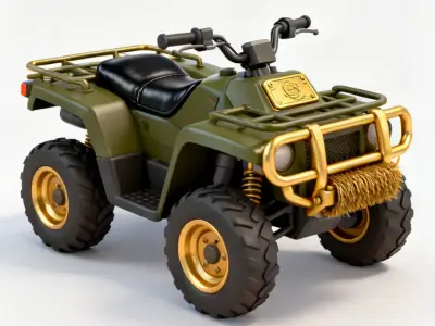 Vanguard-Sprint Rapid Response ATV 3D Model Low-poly 3D model