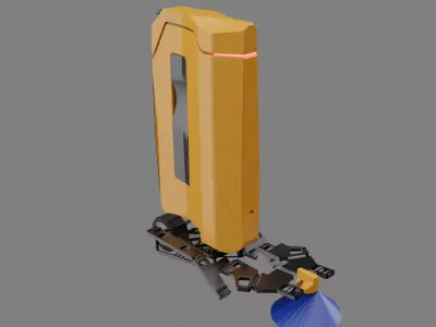 Sci-fi Cleaner Bot 3D model