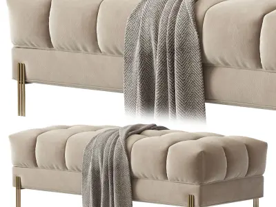 Bench Sienna 3D model