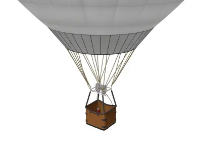 hot air balloon 3D model 6