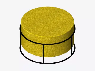 Furniture - Footstool - Contemporary - Stackable - Large Low-poly 3D model
