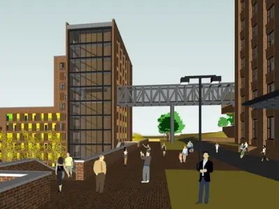 SU model of the office building of Building 3D model