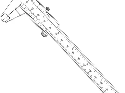 Vernier Caliper 3D model