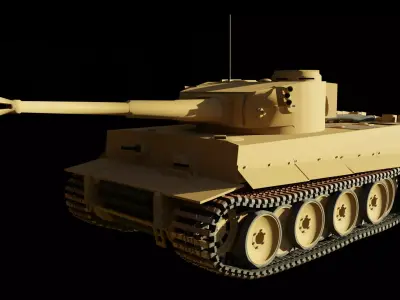  Tiger I tank Free 3D model