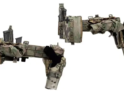 TYR GUNFIGHTER MAB BELT Low-poly 3D model