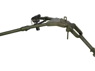 Tripod - M2 Browning Machine Gun Low Poly Low-poly 3D model