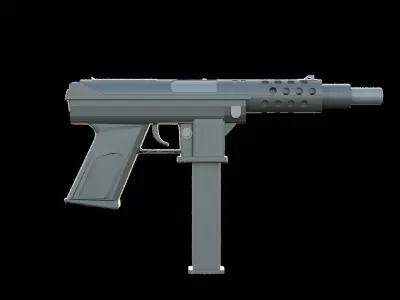 Tech-9 Weapon Model 3D model