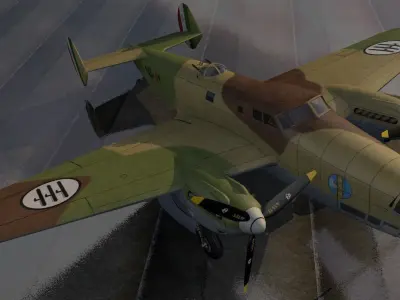 Piaggio P-32 3D model