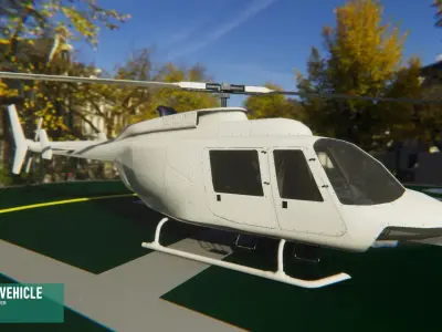 Air vehicle - helicopter 3D model
