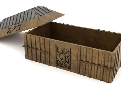 Hangar Crate 1-6 Scale Hottoys  3D print model