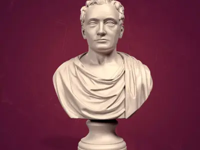Unknown  Magistrate - Emperor -- Roman - Greek Man Bust 3D print model