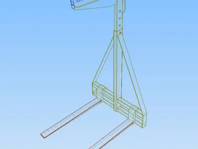 Adjustable Pallet Lifter Free 3D model