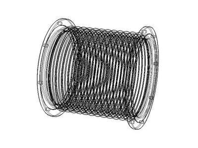 Steel Pipe Expansion Joint 3D model