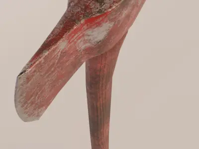 Fire Axe pbr game ready Low-poly 3D model