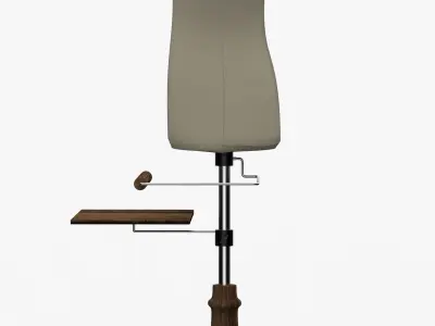 Mannequin wooden 3D model
