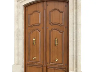 Entrance classic door 131 3D model