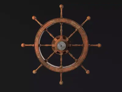 Pirate Rudder 3D model
