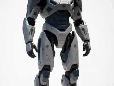 futuristic soldier 3d mode 3D model