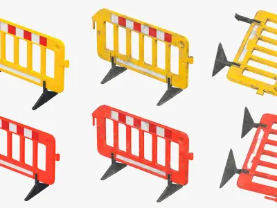 Barriers Collection - 35 models 3D model