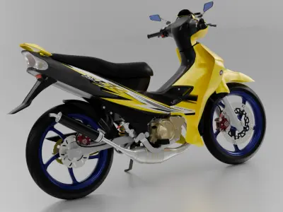 2000 - Yamaha 125Z 3D model